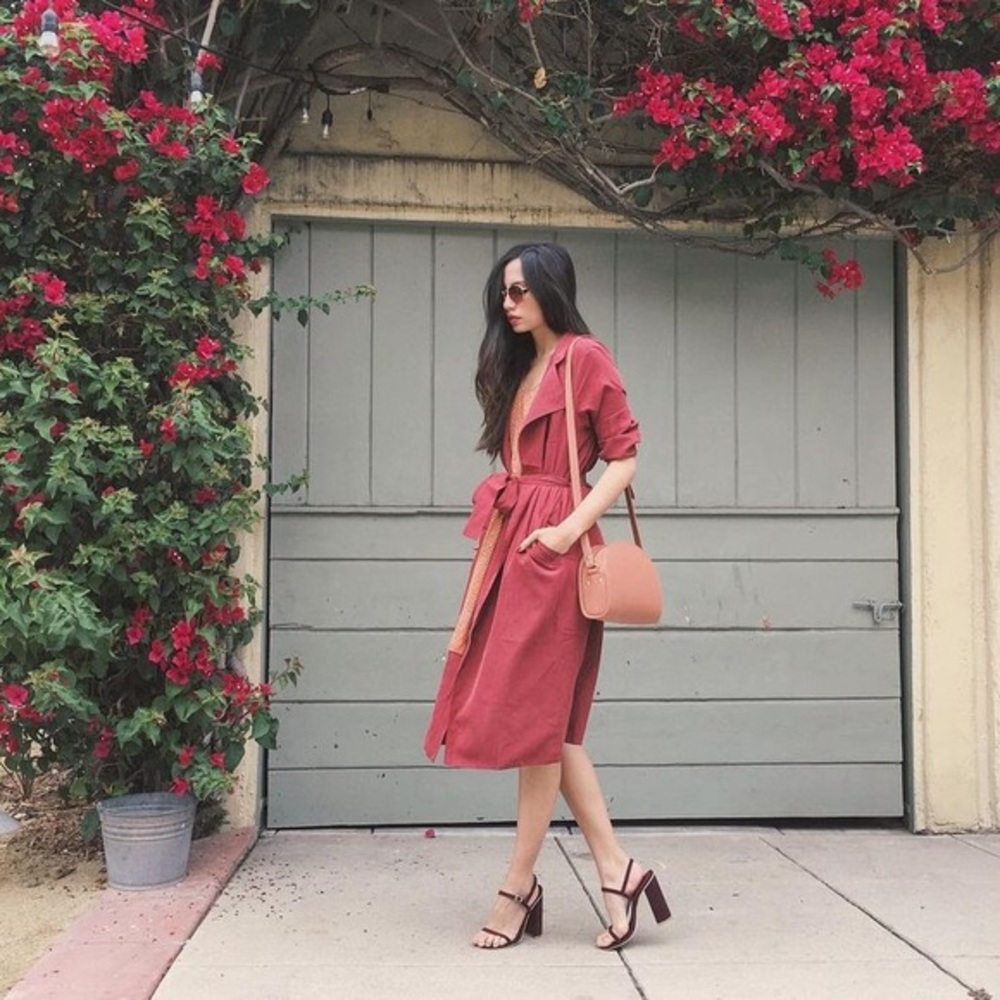 Dylan trench coat Cabernet